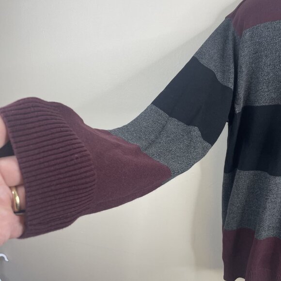 Vintage 90s Mens Moody Grunge Indie Sweater Xlarge Crew Neck Hipster Preppy - Picture 5 of 10